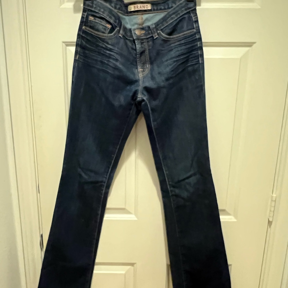 J Brand bootleg jeans.